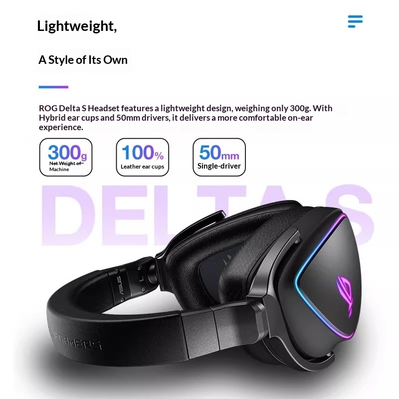ROG Prism Lightweight Over-Ear - Gaming Headset Rgb recension och pris