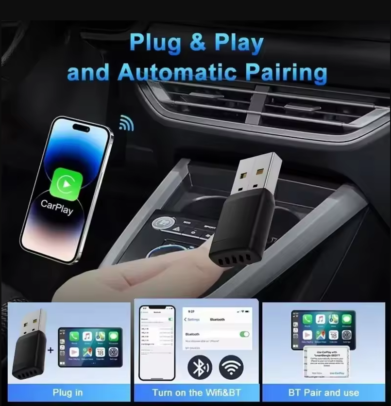 Smart Wireless CarPlay Android - Bluetooth Adapter Receiver recension och pris