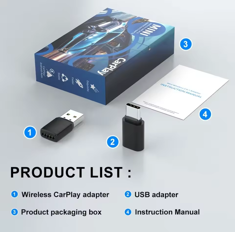 Smart Wireless CarPlay Android - Bluetooth Adapter Receiver recension och pris