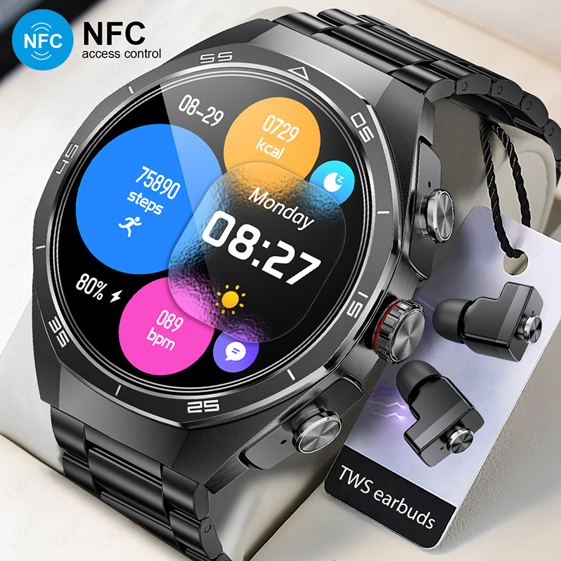 TWS Music Watches Earbuds Smar - Earbuds Charging Case recension och pris
