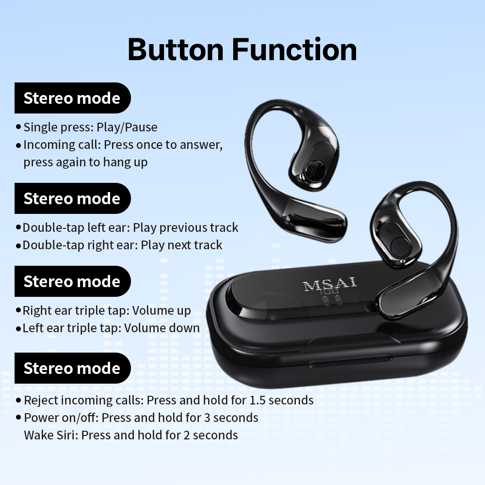 MSAI T23 AI Translator Earbuds - Usb C Earphone recension och pris