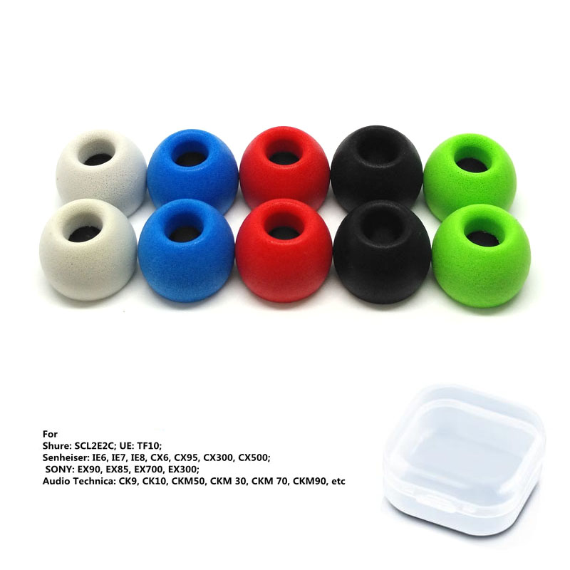 1Pair ANJIRUI Memory Foam Eart - Earphone Foam Tip recension och pris