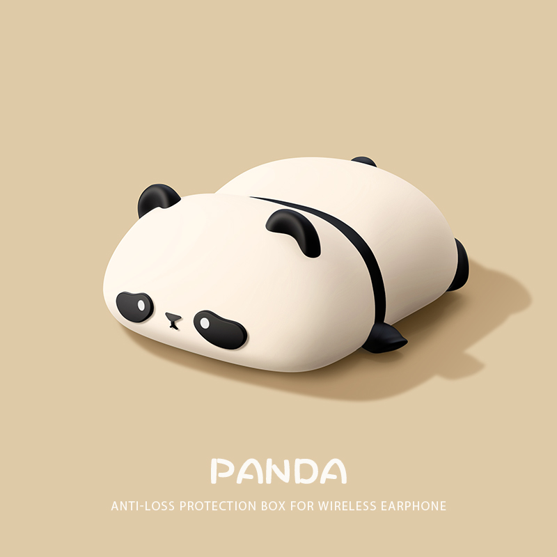 Cute Lying Panda Headphone Cas - Earbuds Charging Case recension och pris