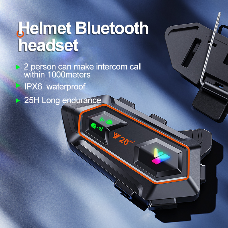 Y20 2X Motorcycle Helmet Inter - Bluetooth Headset On Ear recension och pris