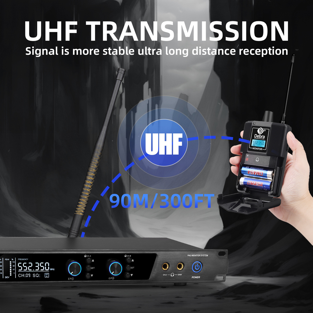 Debra UHF IEM ER-202 Wireless  - In Ear Monitor Iem recension och pris