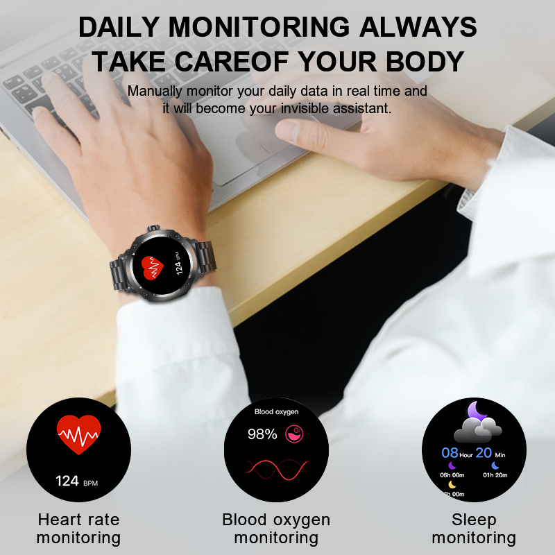New Men's 2 In 1 Headset Smart - Earbuds Charging Case recension och pris