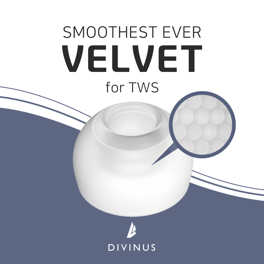 Divinus Velvet Eartips For TWS - Wireless Earbuds Tws recension och pris