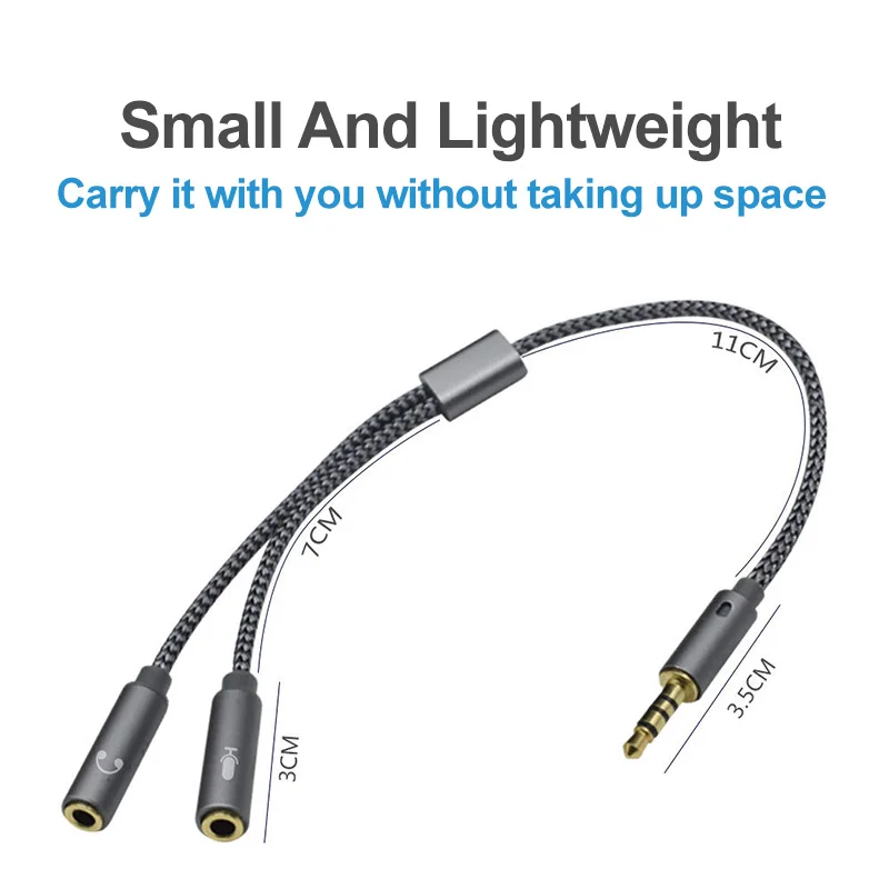 Headset splitter 3.5mm audio m - Earphone Splitter Jack recension och pris