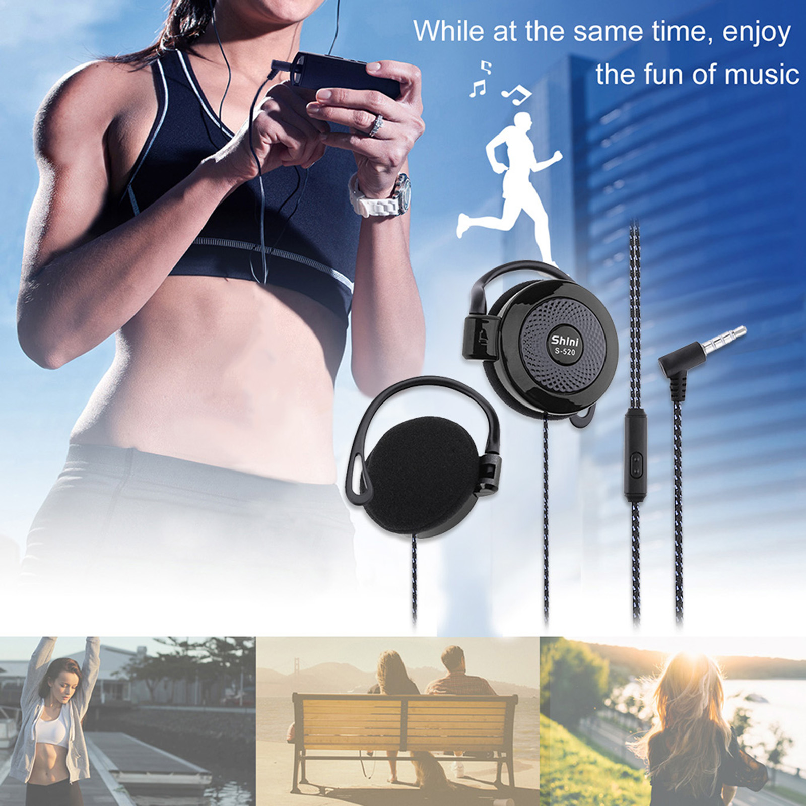 【Sale】3.5mm Wired Headset Ear  - Audiophile Headphone Wired recension och pris