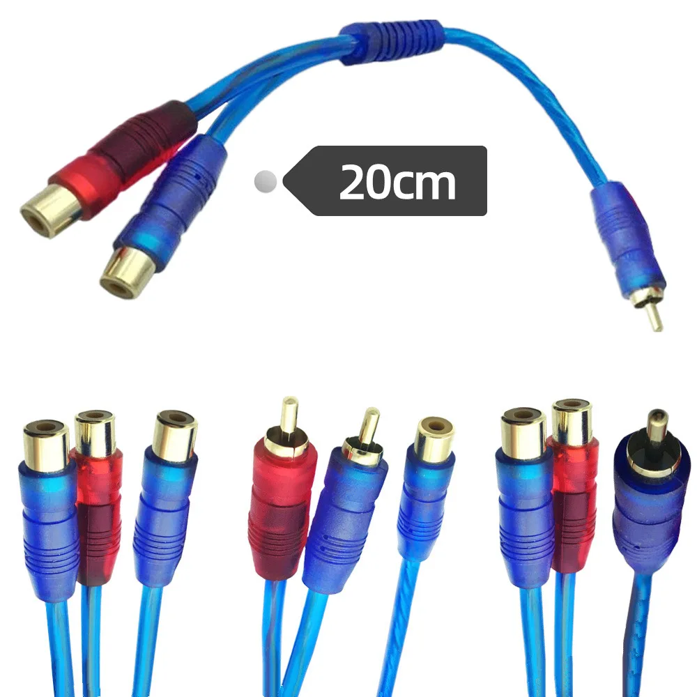 1Pcs RCA Male To Female Splitt - Audio Splitter Y recension och pris