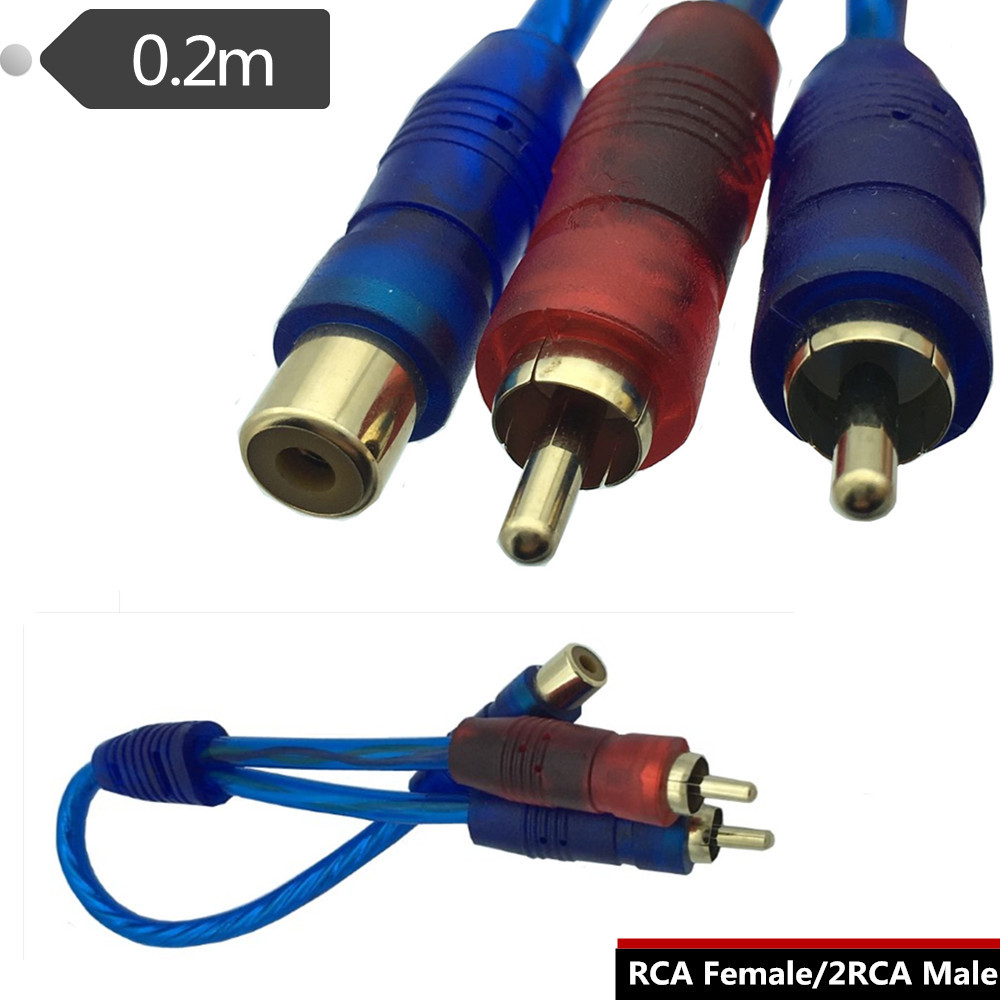 1Pcs RCA Male To Female Splitt - Audio Splitter Y recension och pris