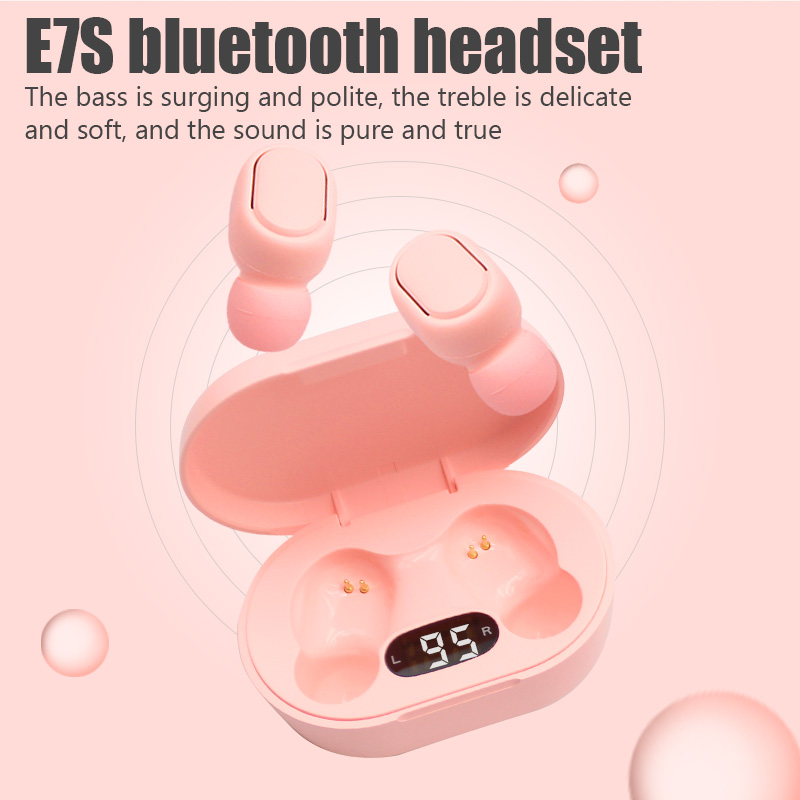 E7S TWS Fone Bluetooth Earphon - Wireless Earbuds Tws recension och pris