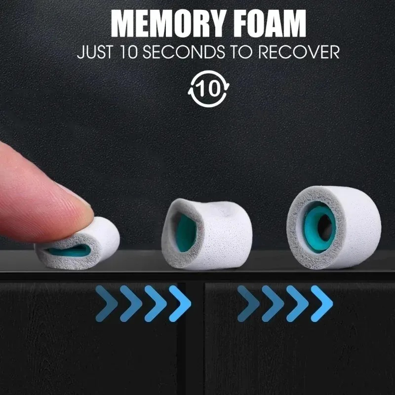 Soft Memory Foam Eartips for S - Earphone Foam Tip recension och pris
