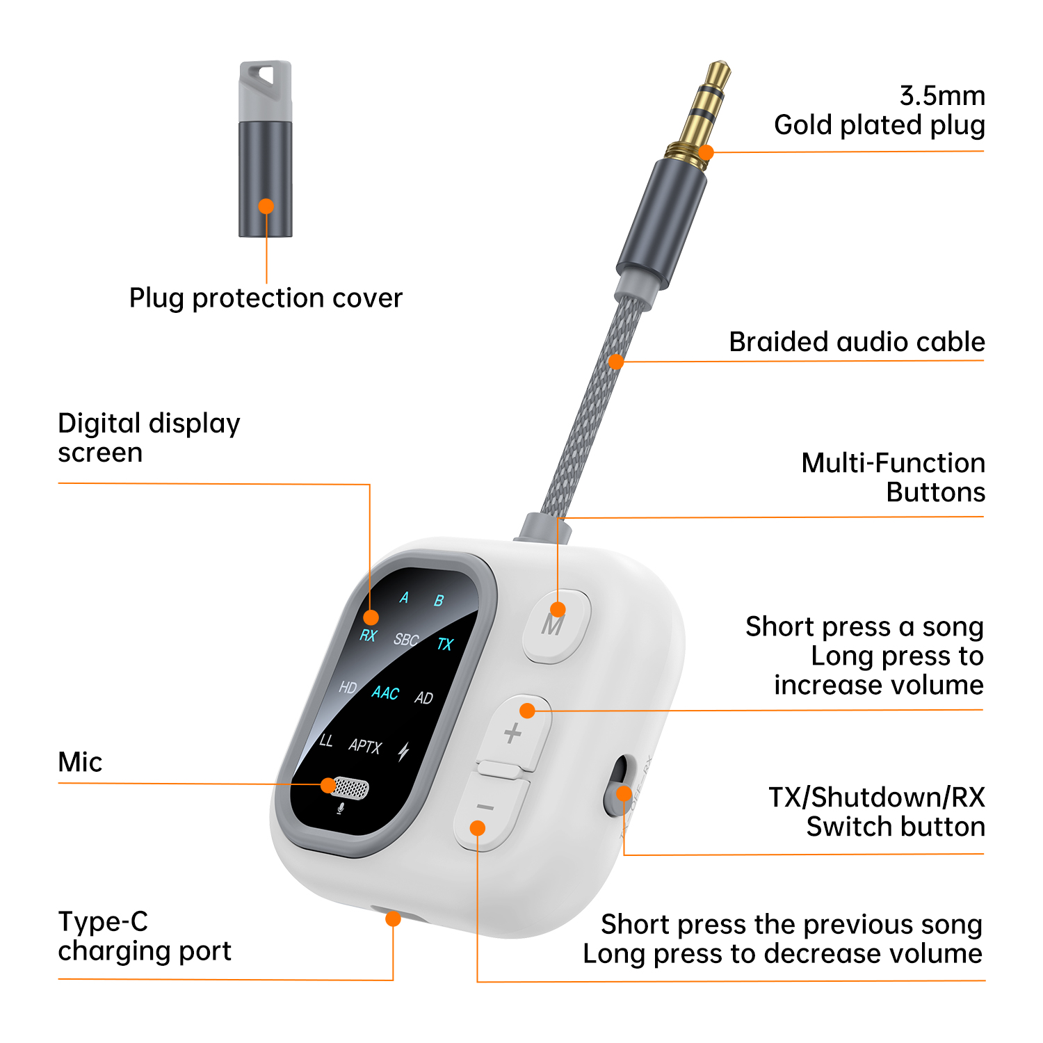 2 in 1 aptX Bluetooth Audio Re - Bluetooth Adapter Receiver recension och pris