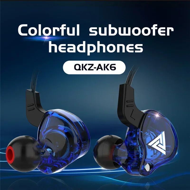 NEW QKZ AK6 Copper Driver HiFi - Audiophile Headphone Wired recension och pris