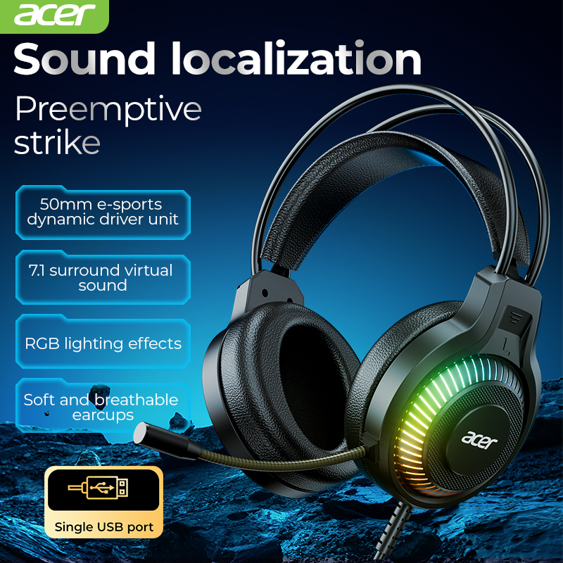 RGB Cool Lighting Wired Earpho - Gaming Headset Rgb recension och pris