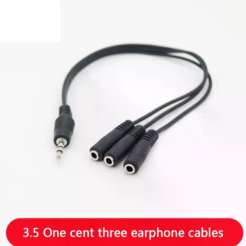 3.5mm 3 3.5mm 1 3 Adapter Way  - Earphone Splitter Jack recension och pris