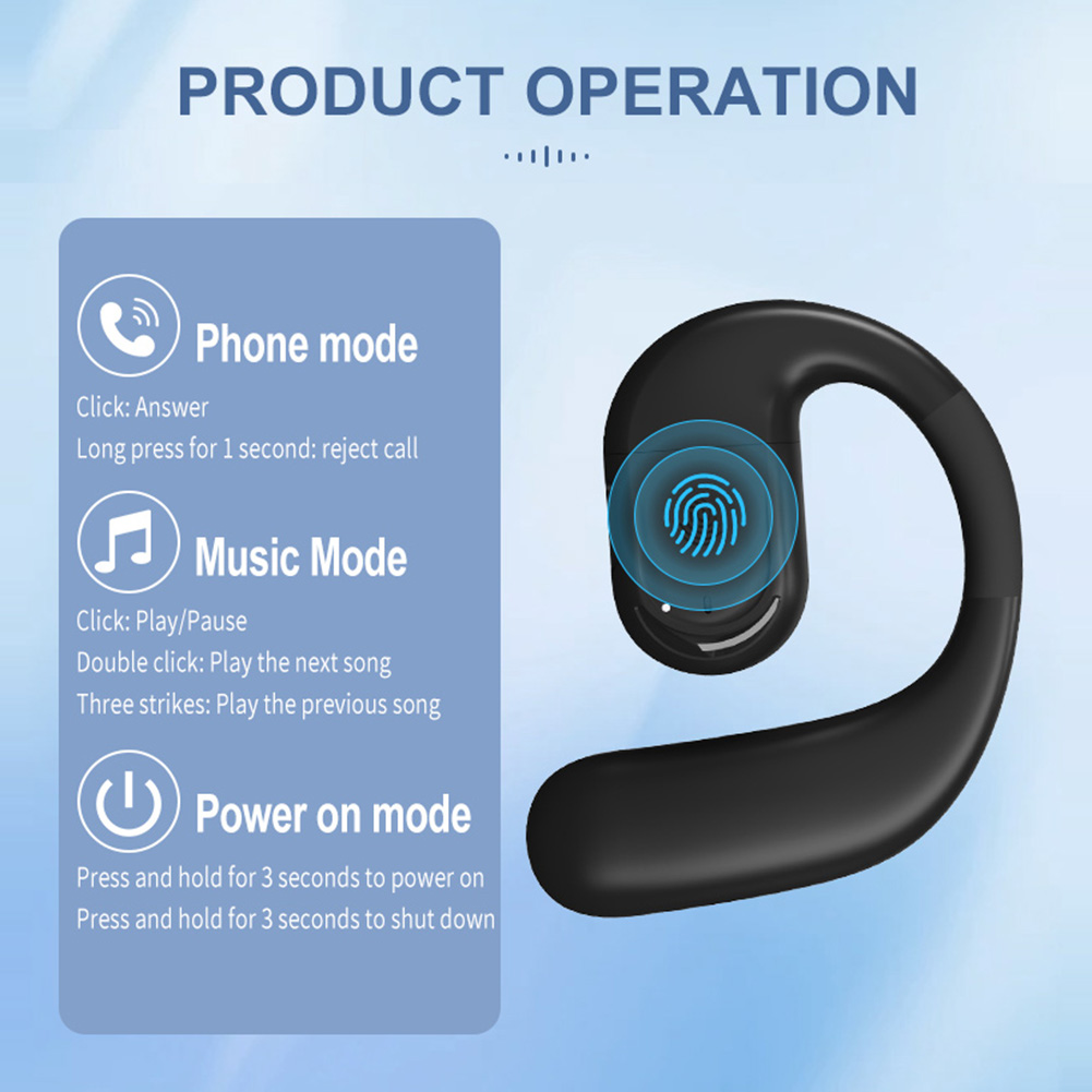 Ear Hook Business Earphone Blu - Sports Earphone Hook recension och pris