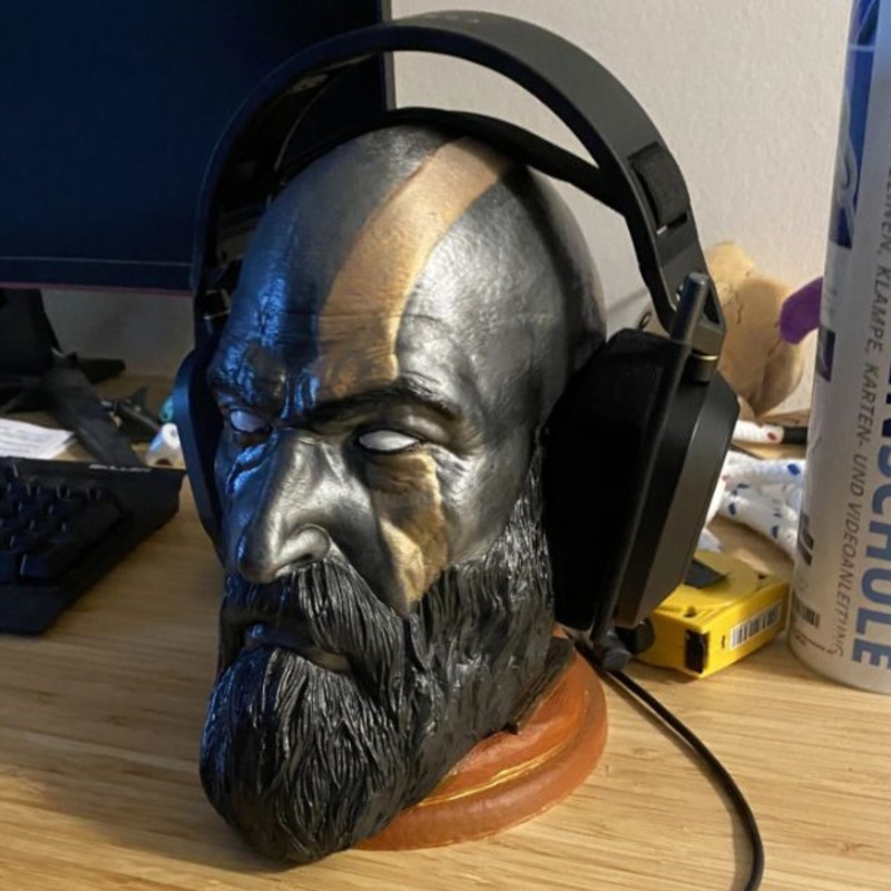 God Of War Kratos Statue Headp - Headphone Stand Desk recension och pris